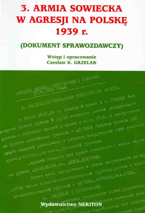 3. Armia sowiecka w agresji na Polskę 1939 r. (dokument sprawozdawczy)